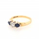 Pre Owned 18ct Sapphire and Diamond Dress Ring ZA692